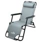 Cattara 13514 Comfort Klappstuhl, grau, 155 x 61 cm