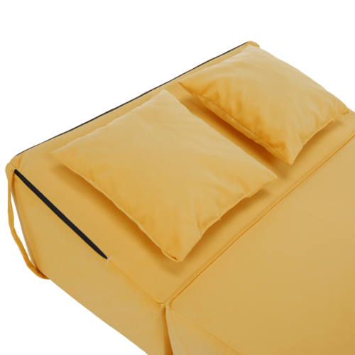 Scaun pliant/saltea PELOS, galben