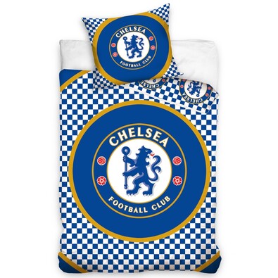Bavlnené obliečky FC Chelsea Circle, 140 x 200 cm, 70 x 80 cm