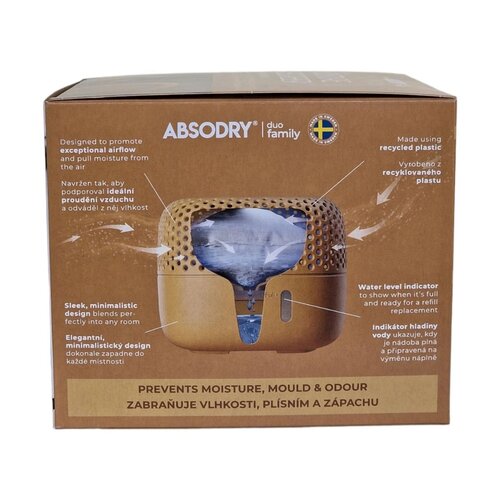 Absorbant umiditate Everbrand Absodry Duo Family Bag 3-series, până la 30 m3, Chantarelle