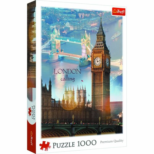 Puzzle Londýn o súmraku, 1000 dielikov, 48x68,3 cm, v krabici 27x40x6 cm