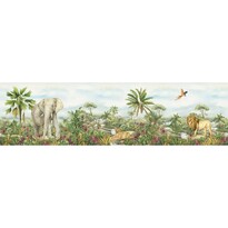 Bordură autocolantă Jungle 2, 500 x 9,7 cm
