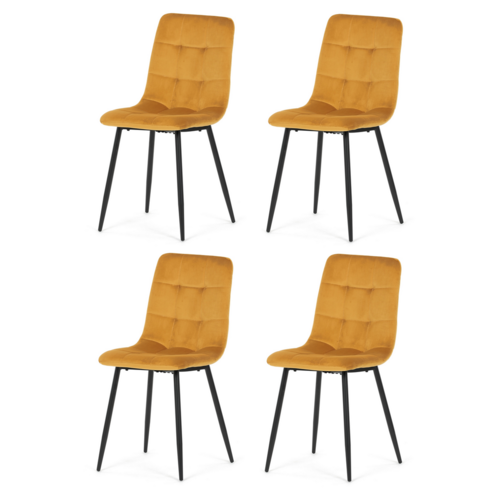 Esszimmerstuhl-Set CT-281 YEL4, 4 Stück