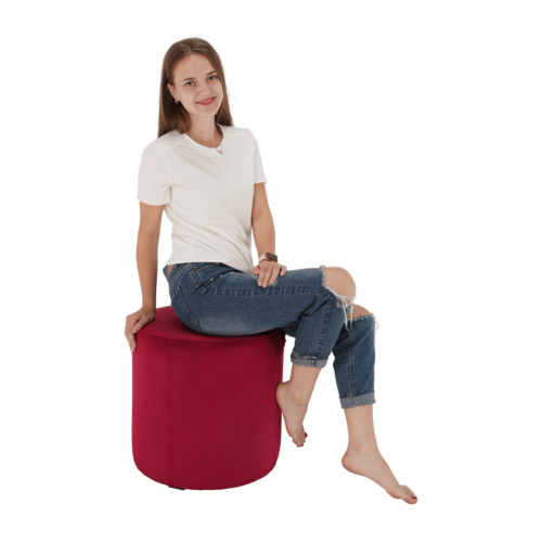 Polsterhocker RIVIERA, rot