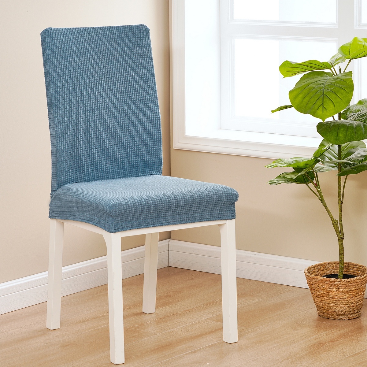 4Home Magic clean elasztikus székhuzat kék, 45 - 50 cm, 2 db-os szett, kék termék 2. képe