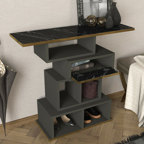 Stolik dekoracyjny Bertha Anthracite