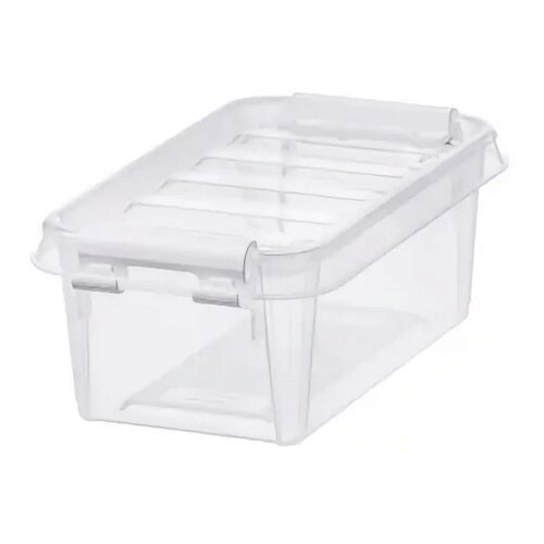 SmartStore Pojemnik z białymi klipsami Classic, 0,3 l