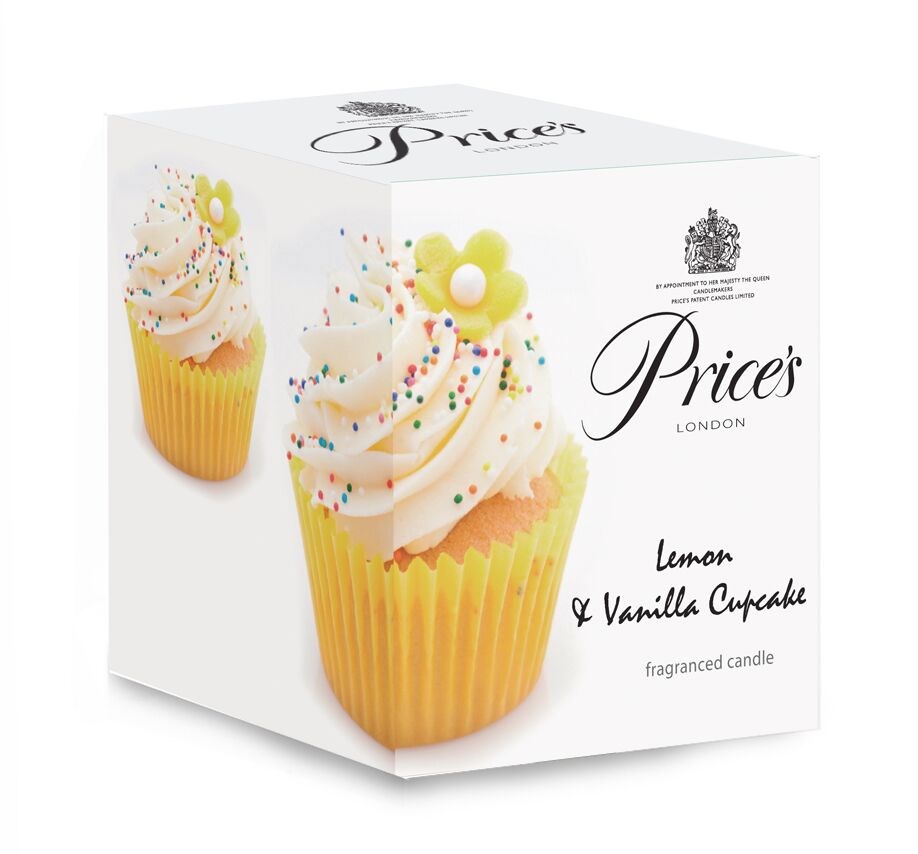 Price´s vonná svíčka v skle muffiny vanilka a citrón