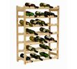 Regál na víno, 42 lahví, přírodní, 102 x 62,6 x 25 cm