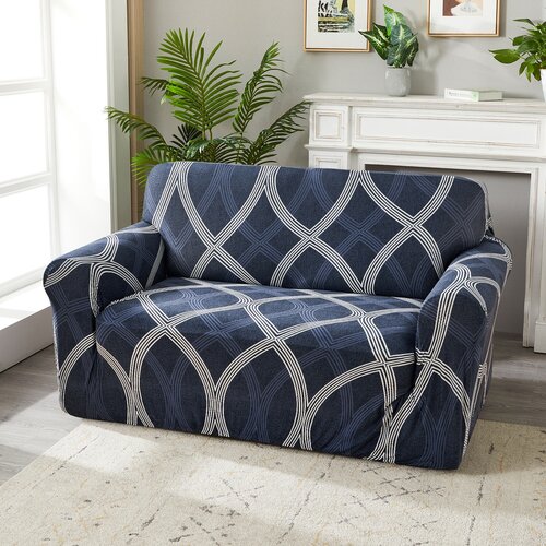 4Home Napínací poťah na kreslo Elegant modrá, 90-140 cm + obliečka na vankúšik zadarmo