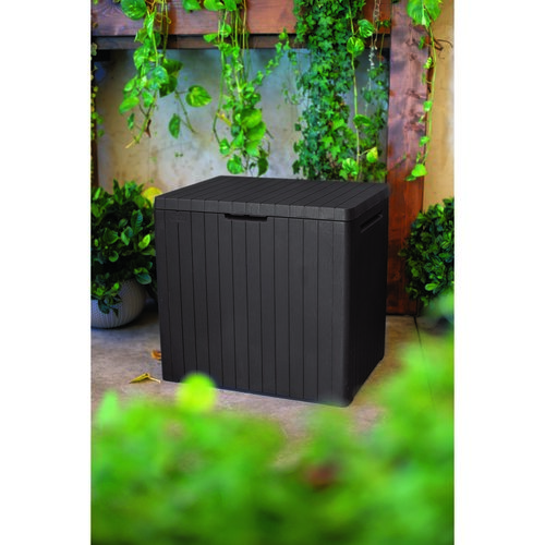 Keter Garten Aufbewahrungsbox City Braun, 113 l, 55 x 58 x 44 cm