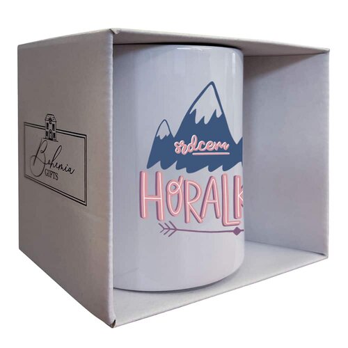 Bohemia Gifts Kerámia bögre - Szívvel hegylakó,350 ml