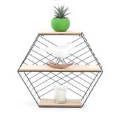 Homede Police Hexagon Alva přírodní, 51 x 17 x 45 cm