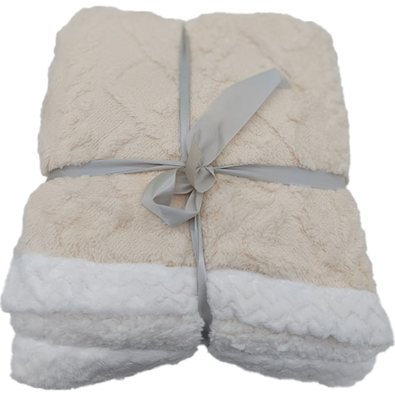 Pătură din lână Island crem, 150 x 200 cm