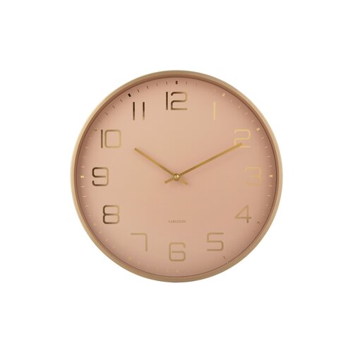 Karlsson 5973LB дизайнерські настінні годинникисвітло-рожеві, діаметр 40 см