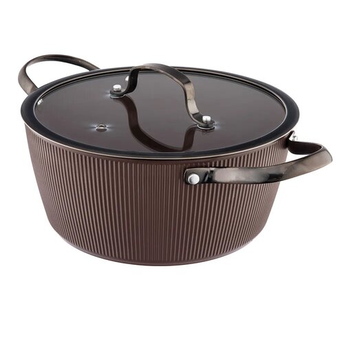 Valdinox Kasserolle mit Deckel Stripes 24 cm, 4,0 l