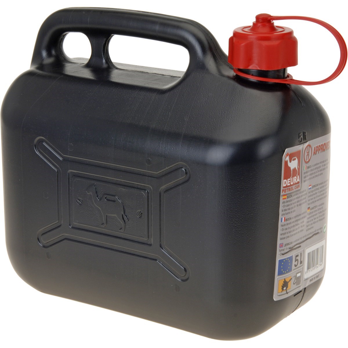 Benzínový kanystr černá, 5 l