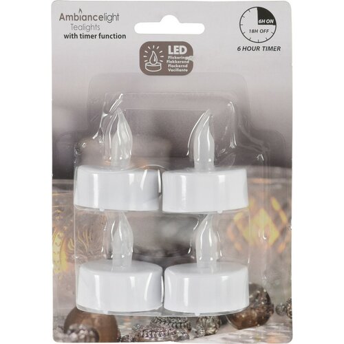 Komplet świeczek LED Flicker, 4 szt.