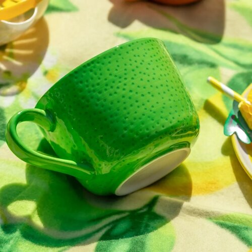 Altom Set of ceramic jumbo mugs Tropicana lime 470ml, 2 pcs