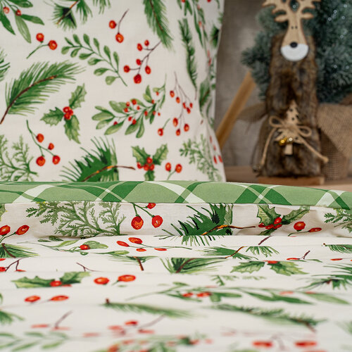 Lenjerie de pat din bumbac 4Home Scotch verde ,140 x 200 cm, 70 x 90 cm