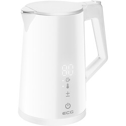 ECG RK 1893 Digitouch Black - Doppelwandiger Wasserkocher mit