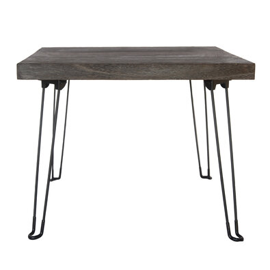 Beistelltisch Paulownien graues Holz, 54 x 28 cm