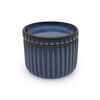 Toro Steingutschale mit Deckel, 400 ml, blau