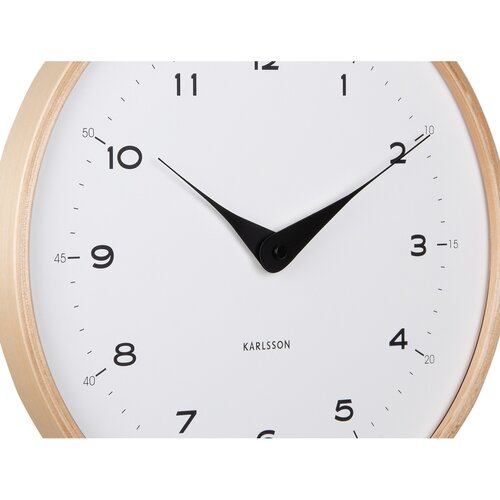 Karlsson 5995WH design falióra fehér, 30 cmátmérővel