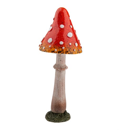 Dekoracja jesienna grzyb Muchomor, 23 cm, poliresin