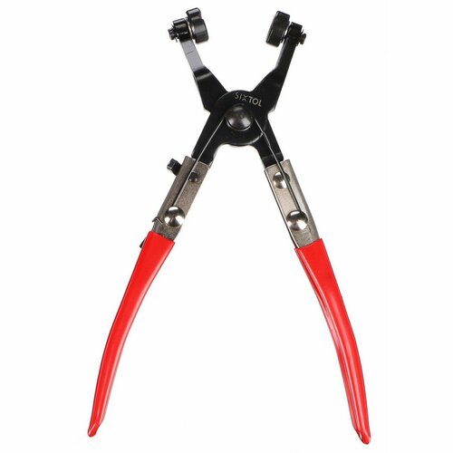 Sixtol Kleště na jednoduché samozapadacie cevnesponke, ukrivljene MECHANIC HOSE CLAMP 6, 26,5 cm