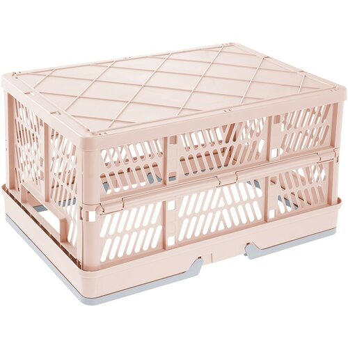 Keeeper Skladací košík Ella L Nordic Pink 23 l