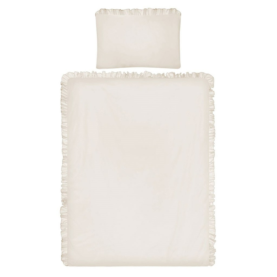 Belisima Detské bavlnené obliečky do postieľky Pure béžová, 90 x 120 cm, 40 x 60 cm