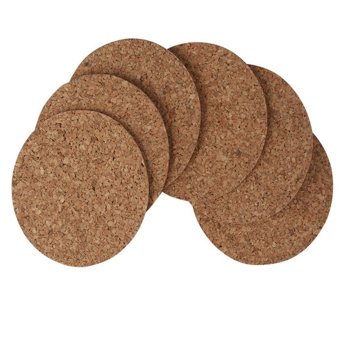 Podstavek iz plute, set 6 kosov, 9,6 cm