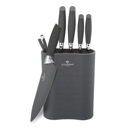 Blaumann 7-dielna sada nožov v stojane Gray Crocodile Line