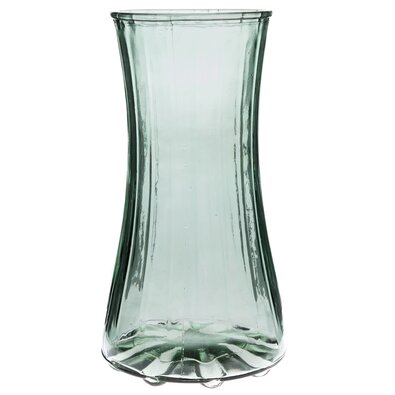Vază de sticlă Olge, verde, 23,5 x 12,5 cm