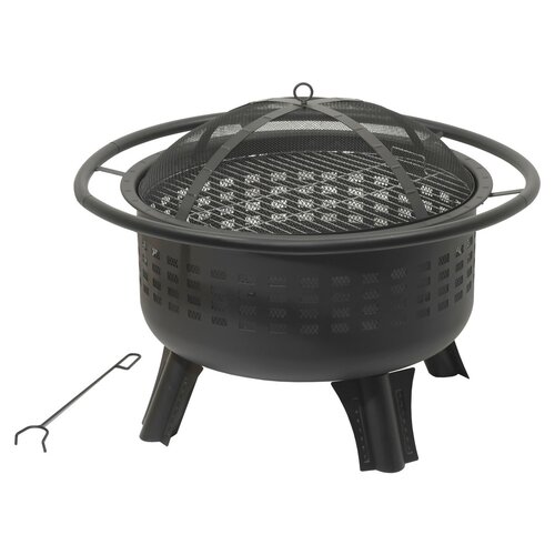 Cattara Tragbare Feuerstelle mit Deckel Merapi, 80 x 80 x 62 cm