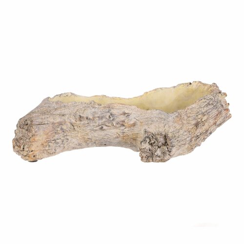 Husă pentru flori cu rădăcină scobită, 35 x 16 x 11 cm, beton