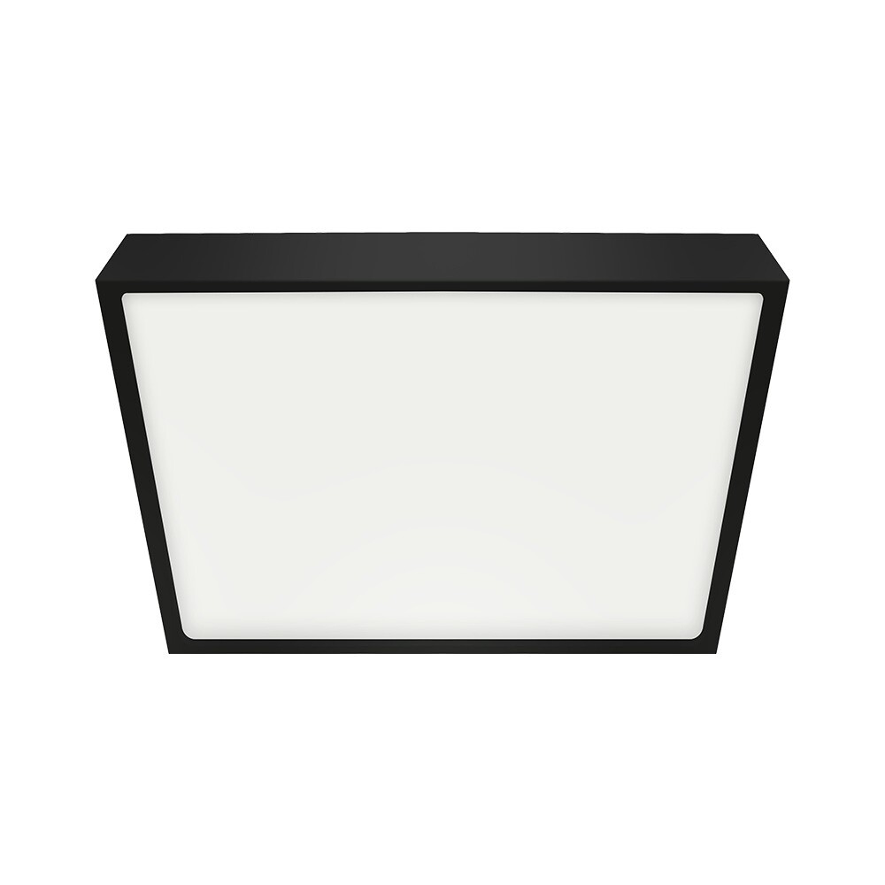 Emithor Stropné LED svietidlo LENYS III. 27024, 14 x 14 cm, 12W, IP20/IP44, čierna
