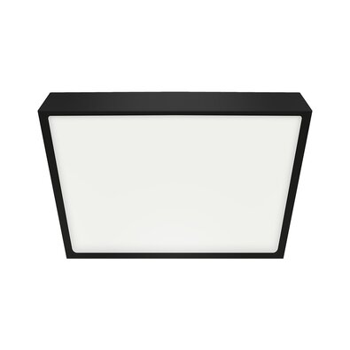 Emithor Stropné LED svietidlo LENYS III. 27024, 14 x 14 cm, 12W, IP20/IP44, čierna