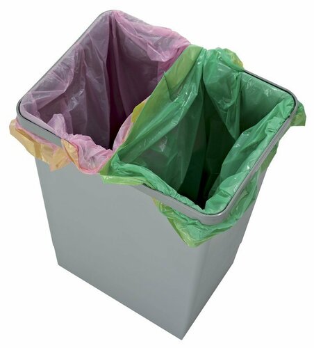 Elletipi Plastični koš z ročaji 24 l, siv