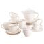 Set de cafea MariaPaula cu 21 de piese Ecru NovaGold Line