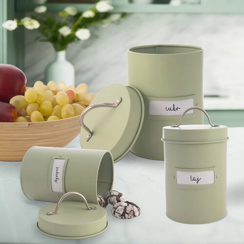Orion Greenish fémdoboz, átmérő 13 cm