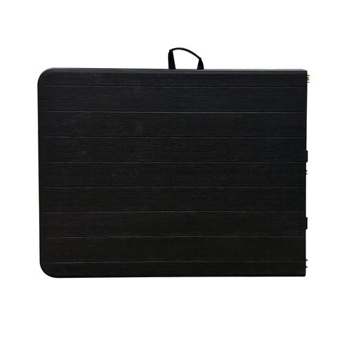 Autronic Záhradný stôl, kov, plast, čierna,AZ-K100 3 BK