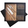 Orion Steak Set - Messer, zweizinkige Gabel, Gabel, Schneidebrett, 15 Teile