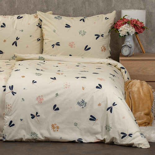 4Home Бавовняна постільна білизна Dragonflies, 140 х 200 см, 70 х 90 см