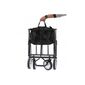 Klappbarer Bollerwagen 116 x 54 x 90 cm, schwarz