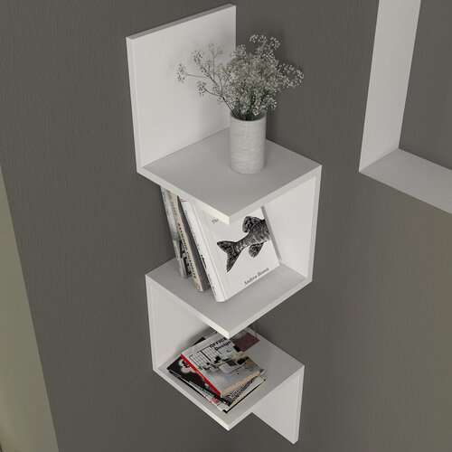 Wandregal Corner White