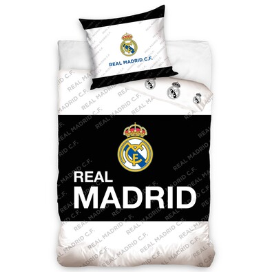 Bavlnené obliečky Real Madrid Black Belt, 160 x 200 cm, 70 x 80 cm