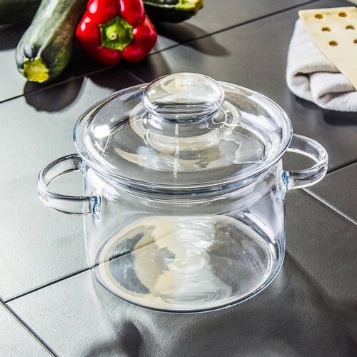 Simax 6073 üveg edény fedővel Nyko 2 l