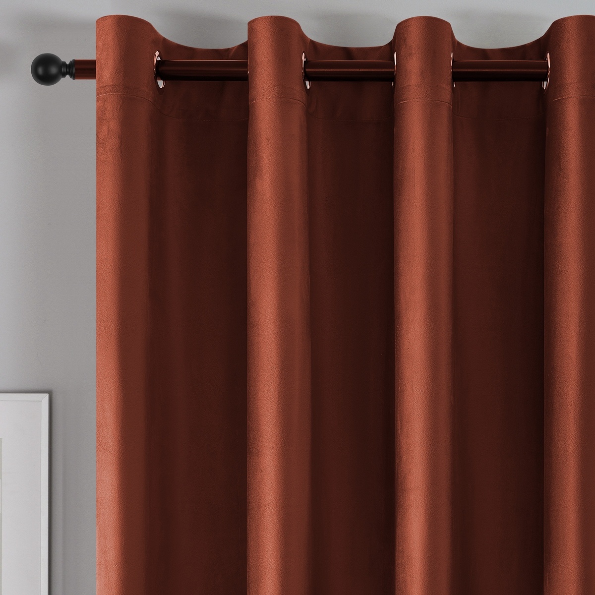 4Home Manila sötétítő függöny tégla, 150 x 250 cm, narancssárga termék 2. képe